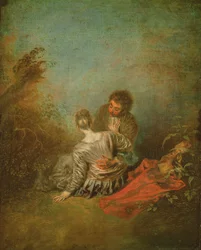 Le faux pas, vers 1717